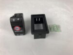 Jack plate rocker switch with bezel