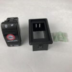 Jack plate rocker switch with bezel