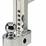 Flash 8 Inch Drop, 2 Inch Shank, Built-In Locks and 2" & 2 5/16" Stainless Balls - DT-ALBM6800-2S
