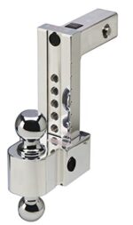 Flash 8 Inch Drop, 2 Inch Shank, Built-In Locks and 2" & 2 5/16" Stainless Balls - DT-ALBM6800-2S