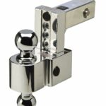 Flash 4" Adj Dual Locking Aluminum BM 2" & 2 5/16" Stainless Balls - DT-ALBM6400-2S