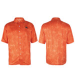 Orange 'Hawaiian' button down shirt - Image 2